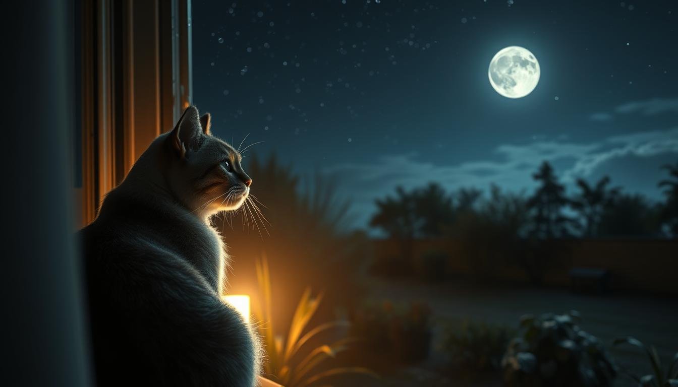 chat qui miaule la nuit