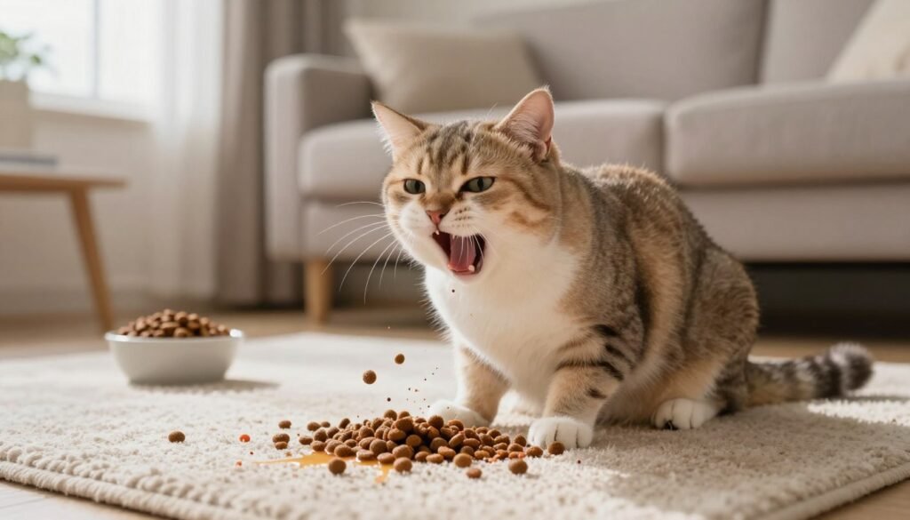 chat qui vomit