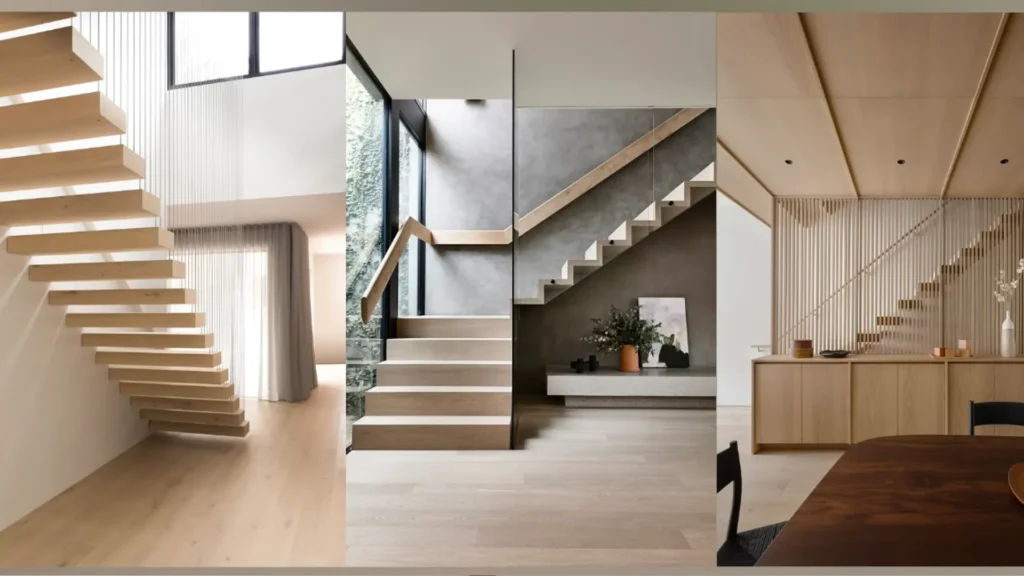 L'escalier suspendu sans garde-corps